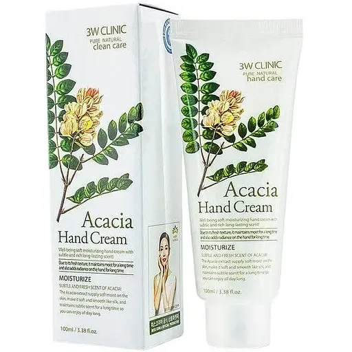 Крем для рук з екстрактом акації 3W Clinic Acacia Hand Cream 100мл (3W0114)
