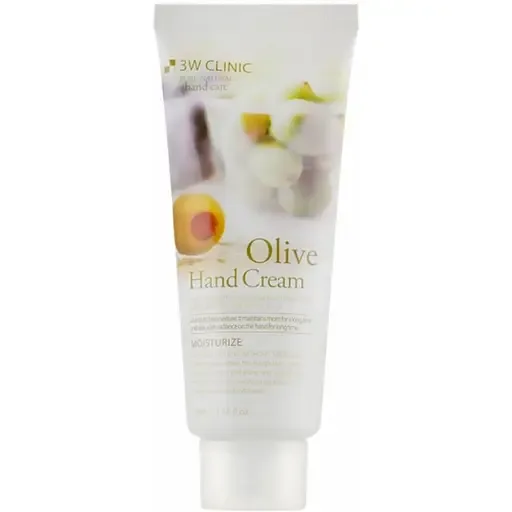 Крем для рук 3W Clinic Olive Hand Cream пом'якшуючий з екстрактом оливи 100 мл