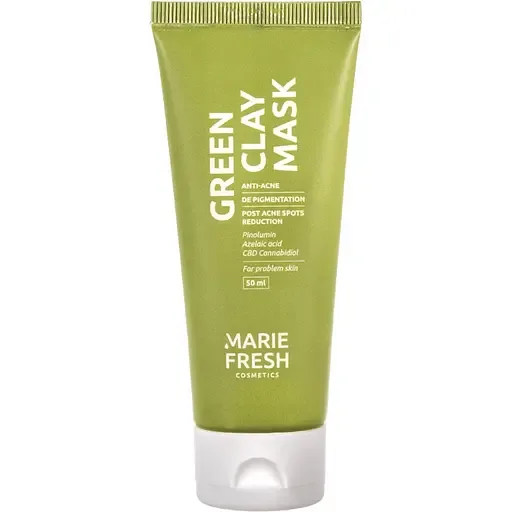 Маска для обличчя з зеленою глиною 50 мл Marie Fresh Cosmetics green clay mask