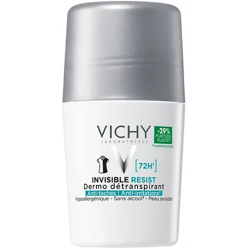 Дезодорант-антиперспірант кульковий Vichy (Віши) Deo Invisible Resist 72 години захисту 50 мл