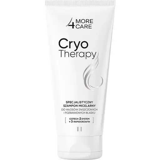 Шампунь More4care Cryo Therapy міцелярний для пошкодженого і тьмяного волосся 200 мл