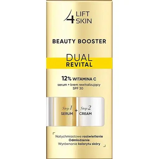 Сироватка Lift 4 Skin Beauty Booster Dual Revital 12% Vitamin C Serum + Cream SPF30+ 30 мл (2шт. х15 мл)