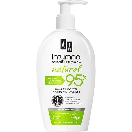 Міцелярний гель для інтимної гігієни AA Intimate Natural 95% 300 мл