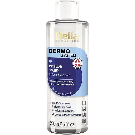 Міцелярна рідина для демакіяжу Delia Cosmetics Micellar Water 200 мл