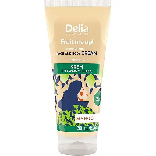 Крем для обличчя та тіла Delia Cosmetics Fruit Me Up! з ароматом манго 200 мл