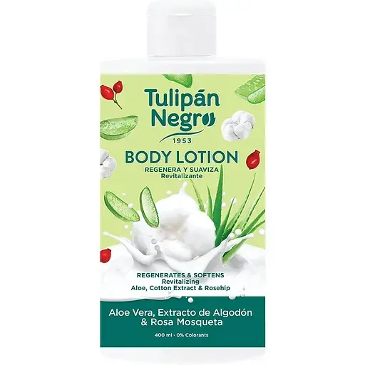 Лосьйон для тіла Tulipan Negro Aloe Vera Cotton & Rosehip Body Lotion 400 мл