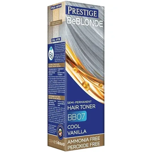 Тонувальний бальзам для волосся Vip's Prestige BeBlond 100% відтінок BB 07 (Холодна ваніль) 100 мл