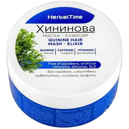 Маска-еліксир для волосся Herbal Time Хінінова 200 мл