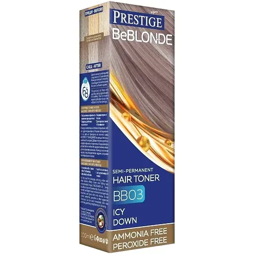 Тонувальний бальзам для волосся Vip's Prestige BeBlond 100% відтінок BB 03 (Крижаний світанок) 100 мл