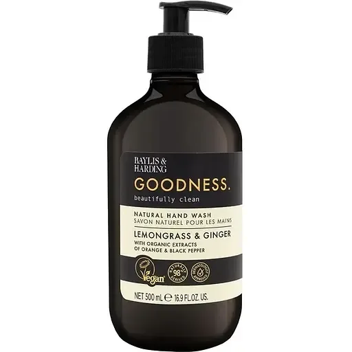 Baylis & Harding Goodness Lemongrass & Ginger натуральне рідке мило для рук 500 мл