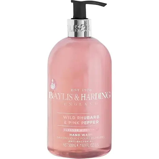 Рідке мило для рук Baylis & Harding Wild Rhubarb And Pink Pepper Anti-Bacterial Hand Wash 500 мл