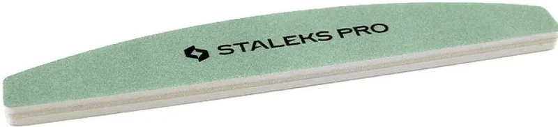 Баф-полірувальник для нігтів Staleks PRO Expert 400/3000 грит півмісяць 1 шт.