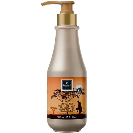 Шампунь Famirel Marula Oil для тонкого волосся з олією зародків пшениці 500 мл