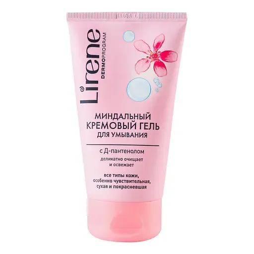 Очищуючий крем-гель Lirene Almond Creamy Cleaning Gel with D-Panthenol 150 мл