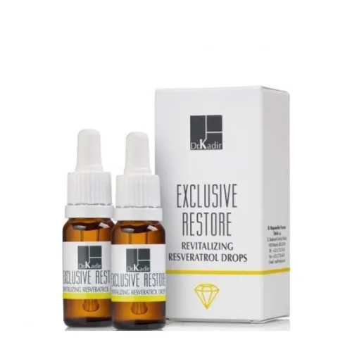Краплі "Ресвератрол" для відновлення шкіри обличчя - Dr. Kadir Exclusive Restore Revitalizing Resveratrol Drops 300ml