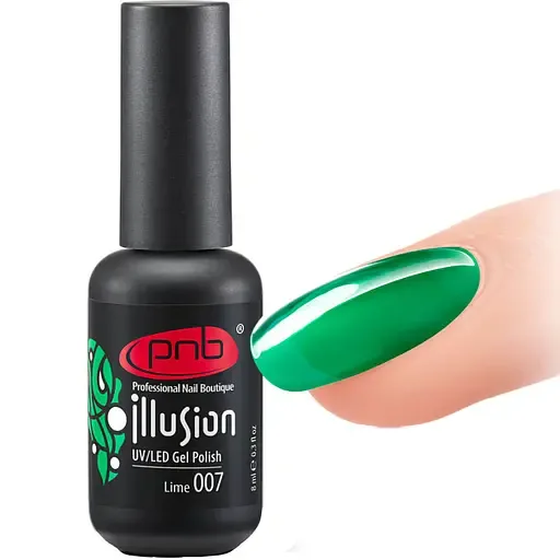 Вітражний гель-лак PNB 007 UV/LED Gel Polish Illusion 4 мл