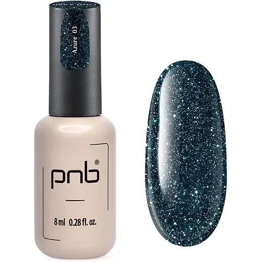 Гель-лак PNB світловідбиваючий Shock Effect PNB 03 Azure 8 мл UV/LED