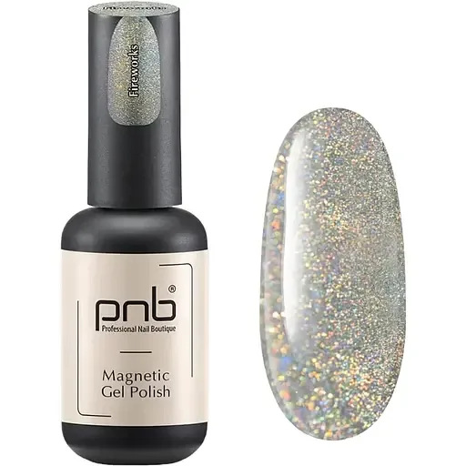 Магнітний гель-лак PNB Фейерверк UV/LED Magnetic Gel Polish PNB Fireworks 8 мл
