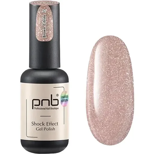 Гель-лак PNB світловідбиваючий Shock Effect 15 Brown Citrine 8 мл