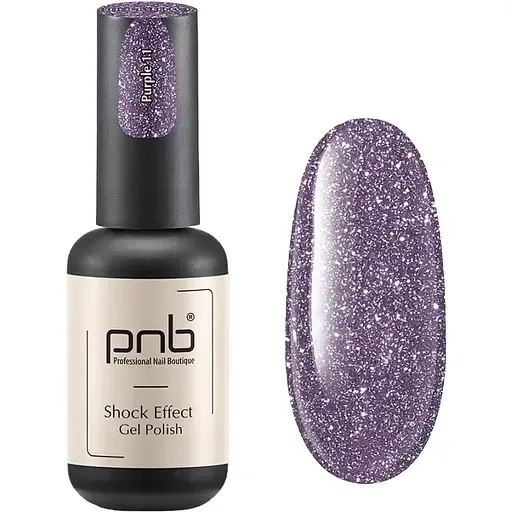 Гель-лак PNB світловідбиваючий Shock Effect PNB 11 Purple 8 мл UV/LED