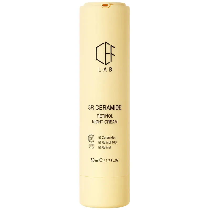 Удосконалювальний нічний крем для обличчя CEF Lab 3R Ceramide Retinol Night Cream з ретинолом 50мл