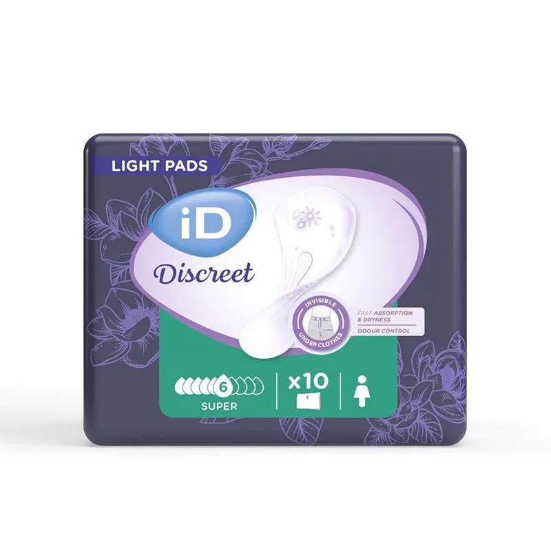 Жіночі урологічні прокладки і D Discreet Light Super (6 крапель) 10 шт.