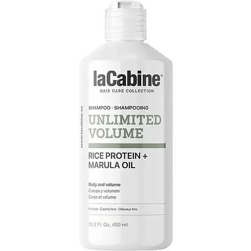 Шампунь La Cabine Unlimited volume для зміцнення та об'єму тонкого волосся з рисовим протеїном 450 мл