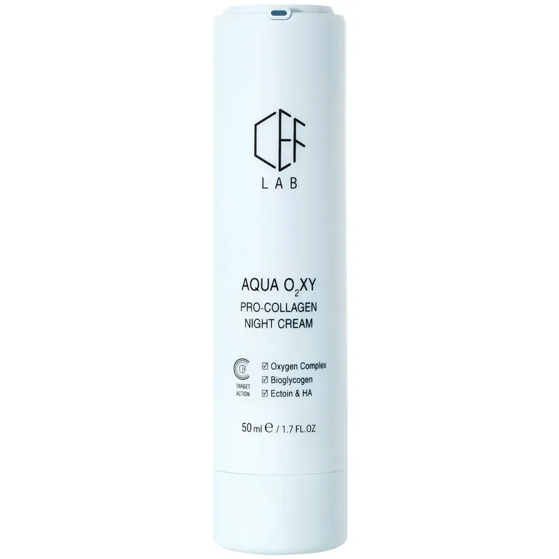 Проколагеновий нічний крем CEF Lab Aqua O2XY Pro-Collagen Night
