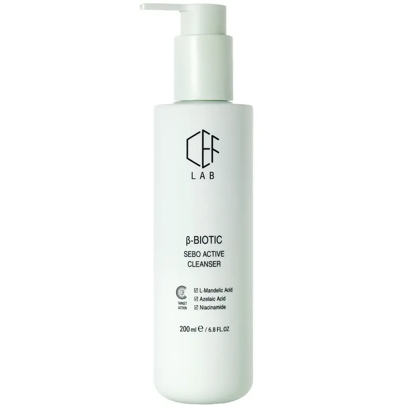 Азелаїновий очищуючий гель CEF Lab B-Biotic Sebo Active Cleanser 250 мл