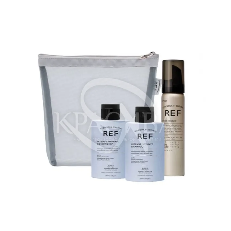 Набір мініатюр для інтенсивного зволоження волосся REF Travel Mesh Bag Intense Hydrate