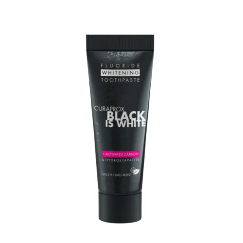 Зубна паста з активованим вугіллям - Curaprox Black is white 10ml