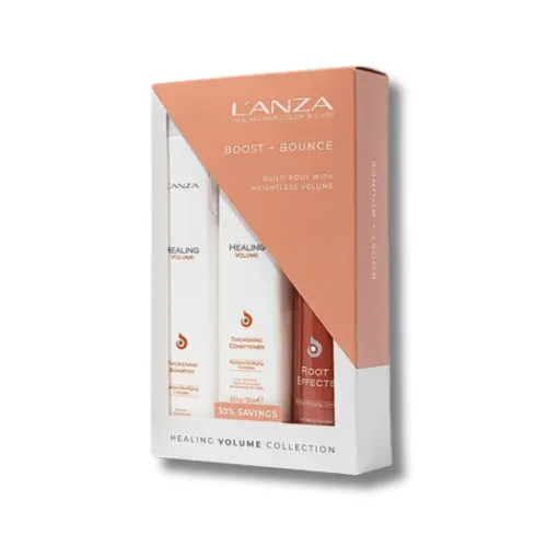 Подарунковий набір - L'anza Healing Volume Holiday Trio Box