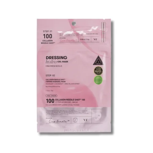 Зміцнююча гідрогелева маска з колагеном для обличчя - VT Cosmetics Collagen Reedle Shot 100 2-Step Hydrogel Mask