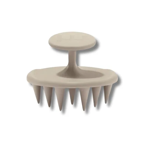 Щіточка для очищення шкіри голови сіро-бежева - MON MOU Soft Scrub Brush Taupe