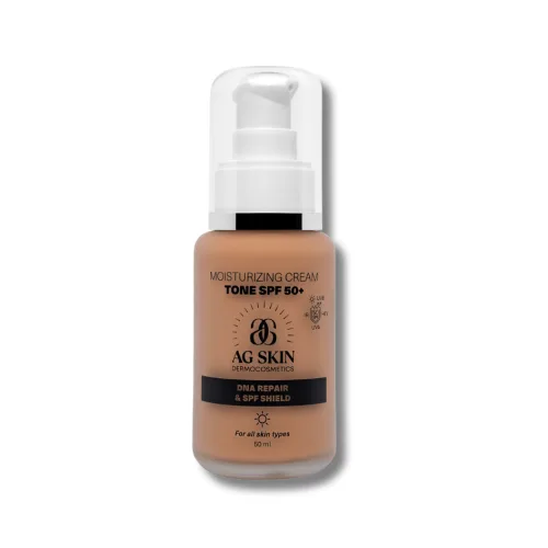 Зволожуючий крем з тоном - AG Skin Moisturising Cream Tone SPF 50+ 15ml