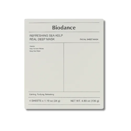 Набір гідрогелевих масок з морської водорості - Biodance Refreshing Sea Kelp Real Deep Mask
