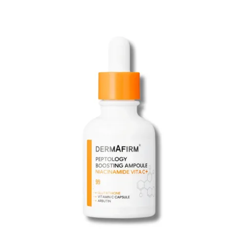 Сироватка-бустер з ніацинамідом та вітаміном C - DermAfirm Peptology Boosting Ampoule Niacinamide Vita C+