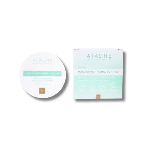 Компактний сонцезахисний антивіковий крем із тоном - Atache Be Sun Make Up Anti-Aging SPF 50