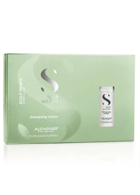 Лосьйон проти випадіння волосся в ампулах Milano Semi Di Lino Scalp Renew Energizing Lotion 12 шт, * 10 Alfaparf (276384905)