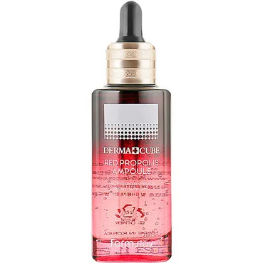 Антивікова сироватка для обличчя з червоним прополісом FarmStay Derma Cube Red Propolis Ampoule