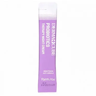 Нічний крем для обличчя з пробіотиками FarmStay Derma Cube Probiotics Therapy Cream