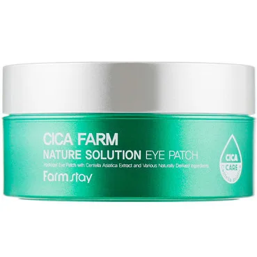 Гідрогелеві патчі з центелою азіатською Farmstay Cica Farm Nature Solution Eye Patch
