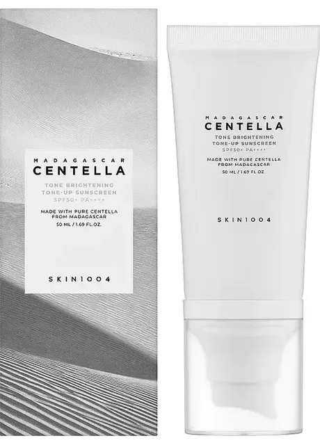 SKIN1004 Освітлюючий сонцезахисний крем з тонуючим ефектом Madagascar Centella Tone Brightening Tone-Up Sunscreen 50 мл — Крем, Південна Корея (411439187)