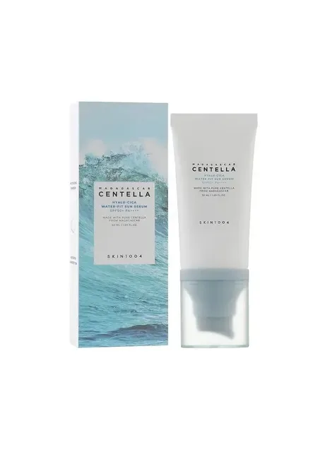 SKIN1004 Водостійка сонцезахисна сироватка Madagascar Centella Hyalu-cica Water-fit Sun Serum, 50 мл — Крем, Південна Корея (411439179)