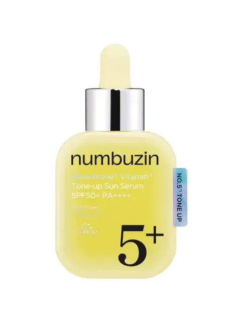 Numbuzin Сонцезахисна освітлююча сироватка No.5 Glutathione Vitamin Tone-up Sun Serum SPF50+ PA++++ 30 мл — Крем, Південна Корея (411439181)