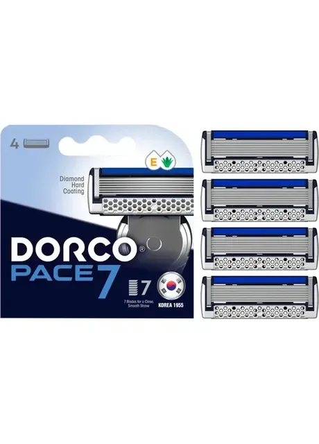 Змінні касети Pace 7 для чоловіків 7 лез 4 шт. (8801038585581) Dorco (411412816)