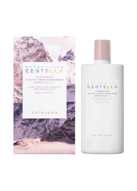 SKIN1004 Сонцезахисний крем з матовим фінішем Madagascar Centella Poremising Velvet Finish Sunscreen 50 мл — Крем, Південна Корея (411439185)