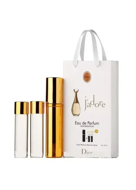 Жіночий фруктовий парфум CD Jadore edp 3x15ml - Trio Bag No Brand (379026654)