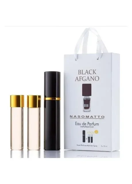 Унісекс деревний парфум Black Afgano 3x15ml - Trio Bag No Brand (365267825)