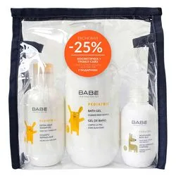 Дитячий набір "Гігієна та догляд" Babe Laboratorios Pediatric Set (gel/500ml + milk/100ml + shmp/200ml + intimate/gel/5ml)